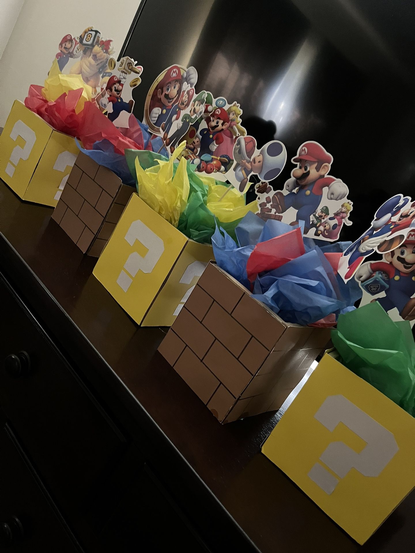 Super Mario Birthday Banner