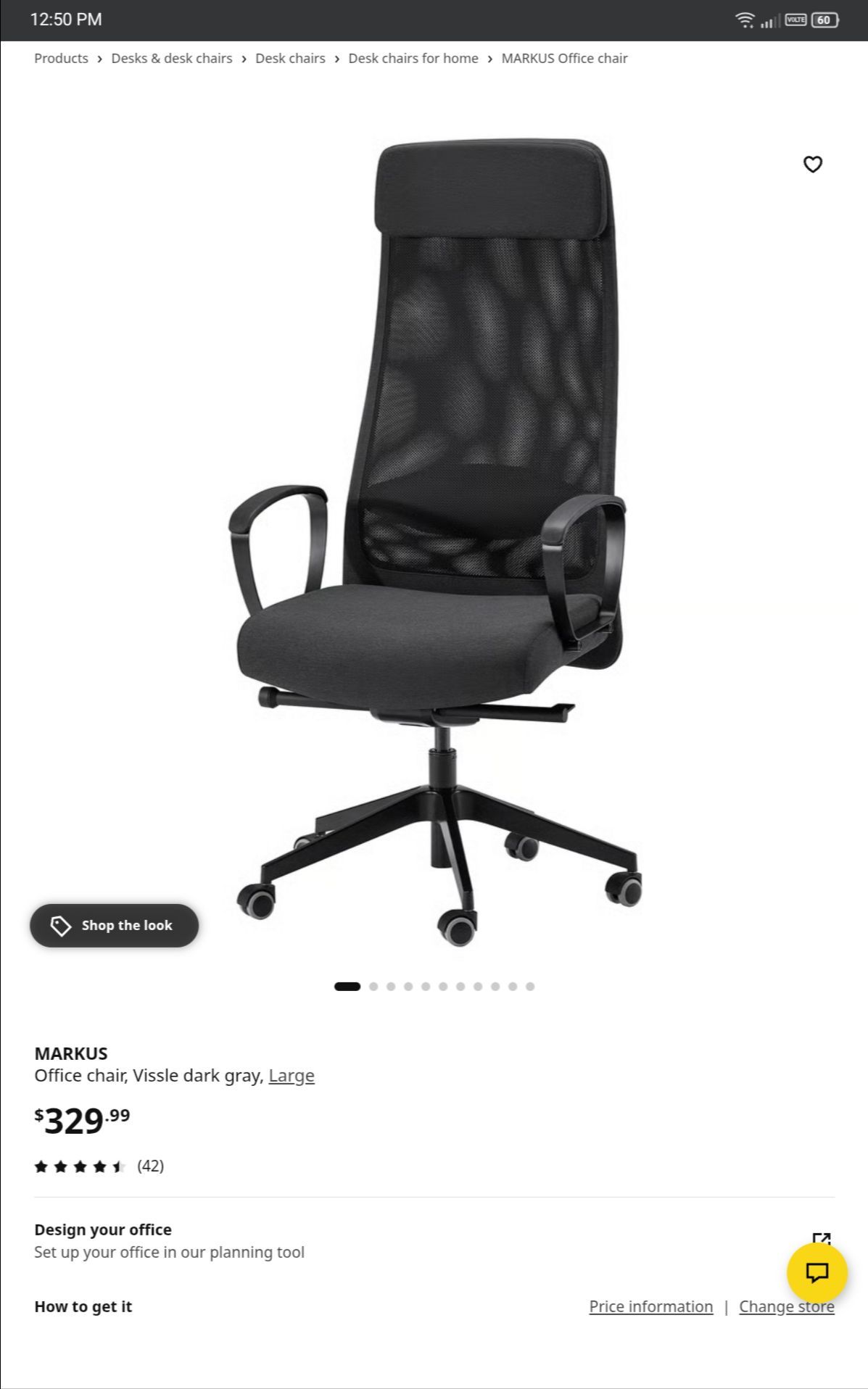 Super Comfortable, Ergonomic Ikea Office Chair