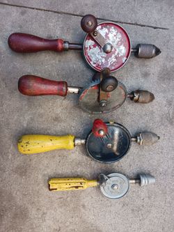 Vintage Hand drill 4 pcs, $60