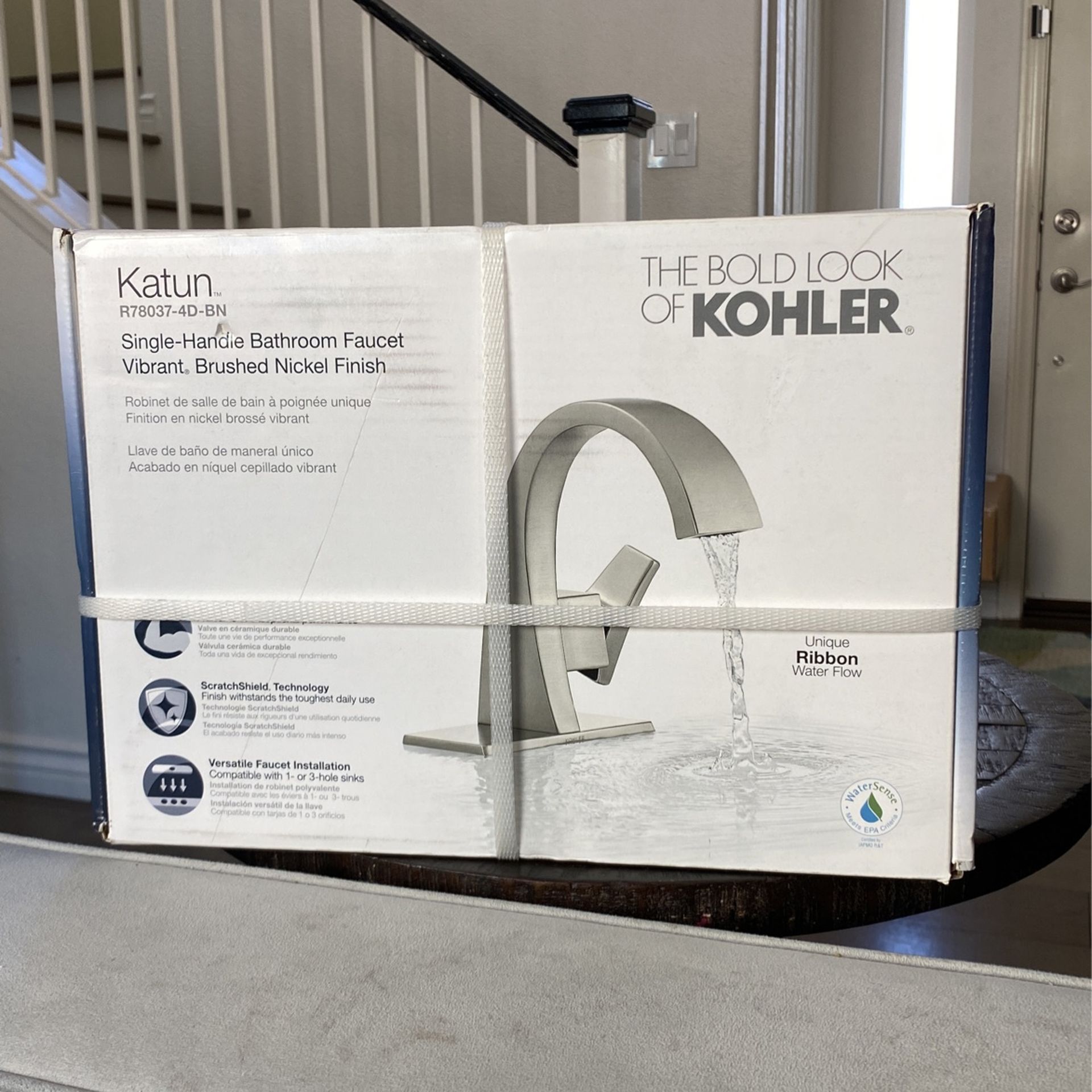 Kohler Katun Single Handle Bathroom Faucet In Brushed Nickel