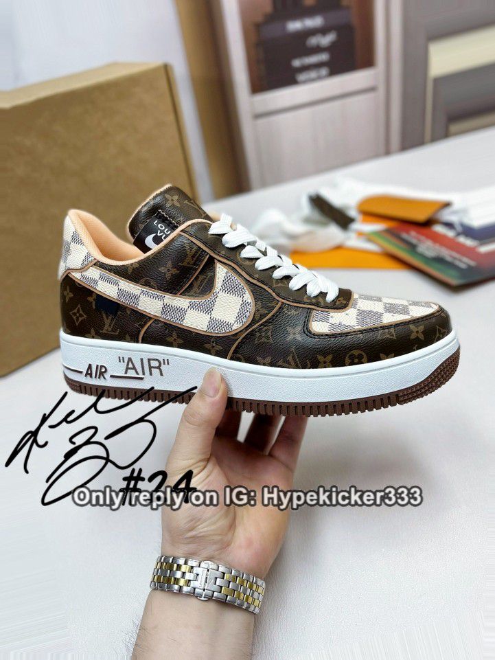 Vuitton LV Nike Air Force 1 Low clean and neat sneaker for Sale in