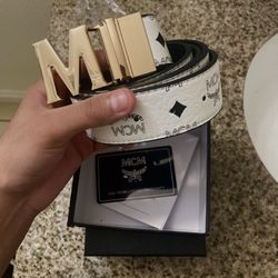 MCM designer belt