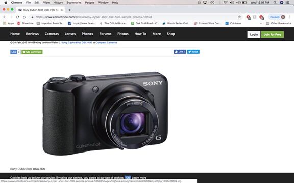 Sony Cyber- Shot Camera