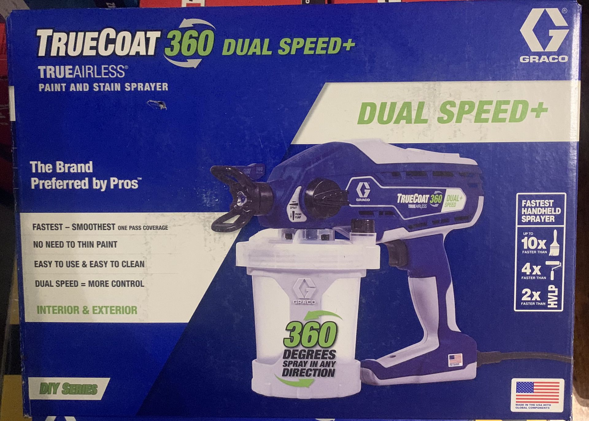 Graco TrueCoat 360 Dual Speed Plus Airless Paint Sprayer