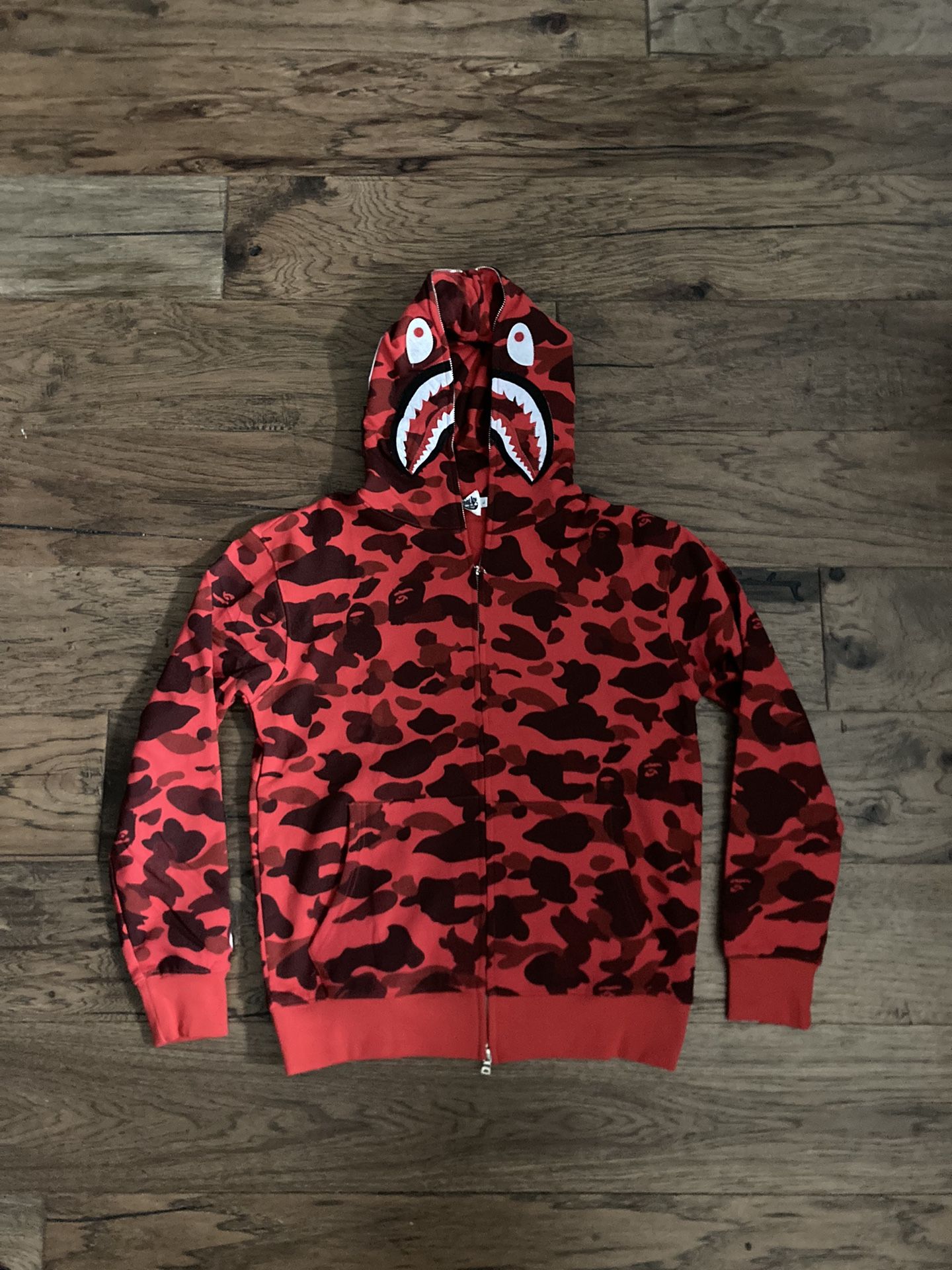 Red Bape hoodie large new