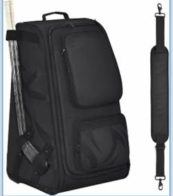 Hockey Bag with Wheels, with Shoulder Straps, 33/36 Inch