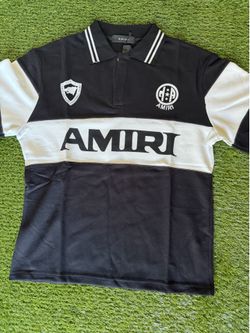 Black Amiri short sleeve polo