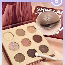 New SHEGLAM Nude Beginnings Palette 9- Clolor Matte Shimmer Eyeshadow Palette Natural Nude Brown Long Lasting Soft Smooth Classic Styling Eyeshadow