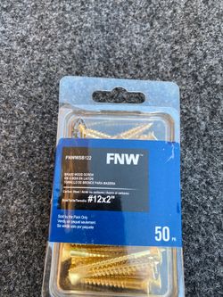 Brass wood screws