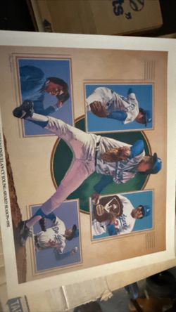 Dodgers Posters Original Union 76 Old Stock 