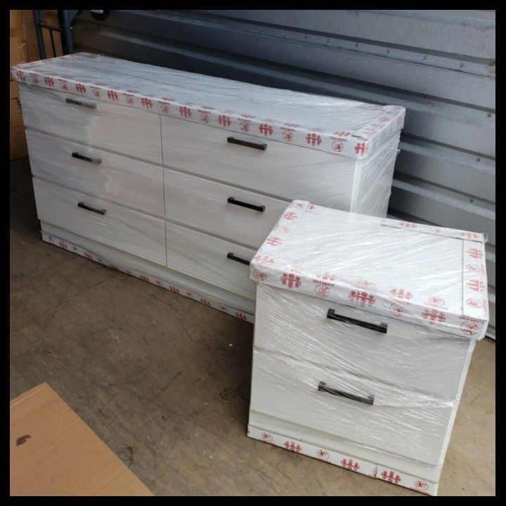 NEW DOUBLE DRESSER WITH A NIGHT STAND 🛠️ ASSEMBLED