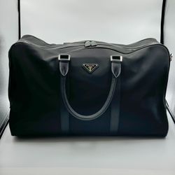 Prada Re-Nylon and Saffiano leather duffle bag