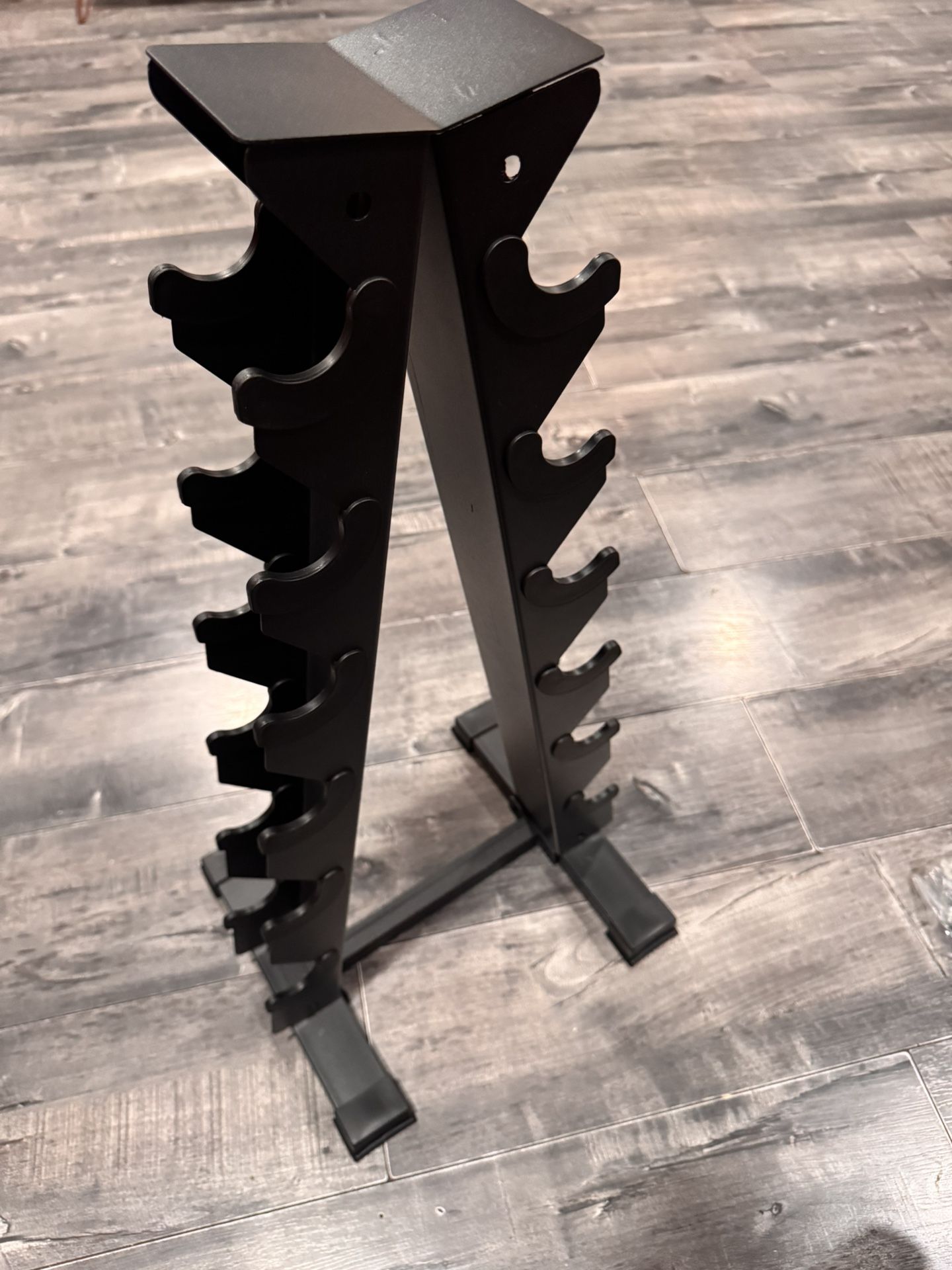 A-Frame Dumbbell Weight Rack fits 12 Weight Rack For Home Gym Home Gym Space Saver Dumbbell Racks New on the box assemble needed