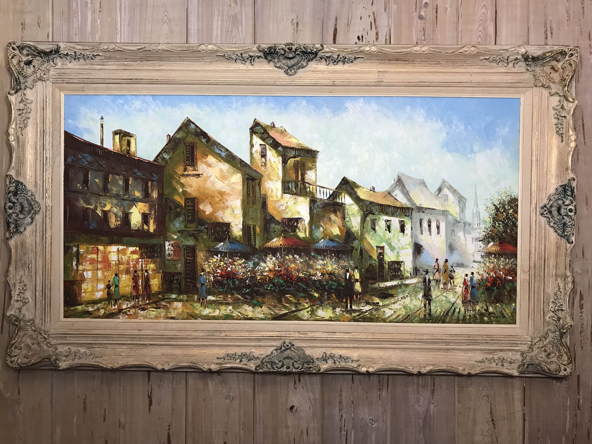 Vintage Oil Painting On Canvas