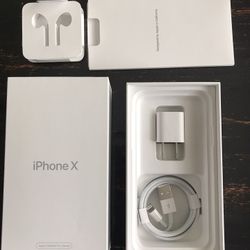 iPhone X Space Gray 256GB With Original Lighting Cable And Charging Block. Brand New. No Phone.