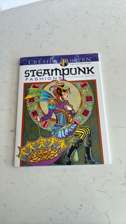New steampunk fashion coloring book