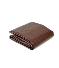 Heavy Duty Tarps 3 Pack 8 ft x 10 ft Reversible Brown/Silver