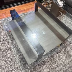 X-Large Glass Topped Coffee Table