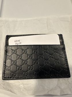 Gucci Navy Microguccissima Card Holder