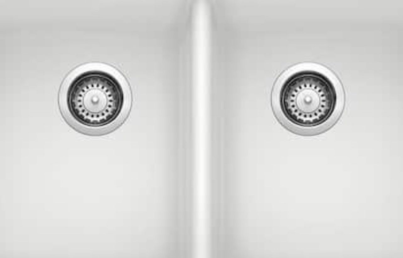 DIAMOND Dual Mount Granite Composite 33 in. 1-Hole 50/50 Double Bowl Kitchen Sink in White DIAMOND Dual Mount Granite Composite 33 in. 1-Hole 50/50 Double Bowl Kitchen Sink in White
