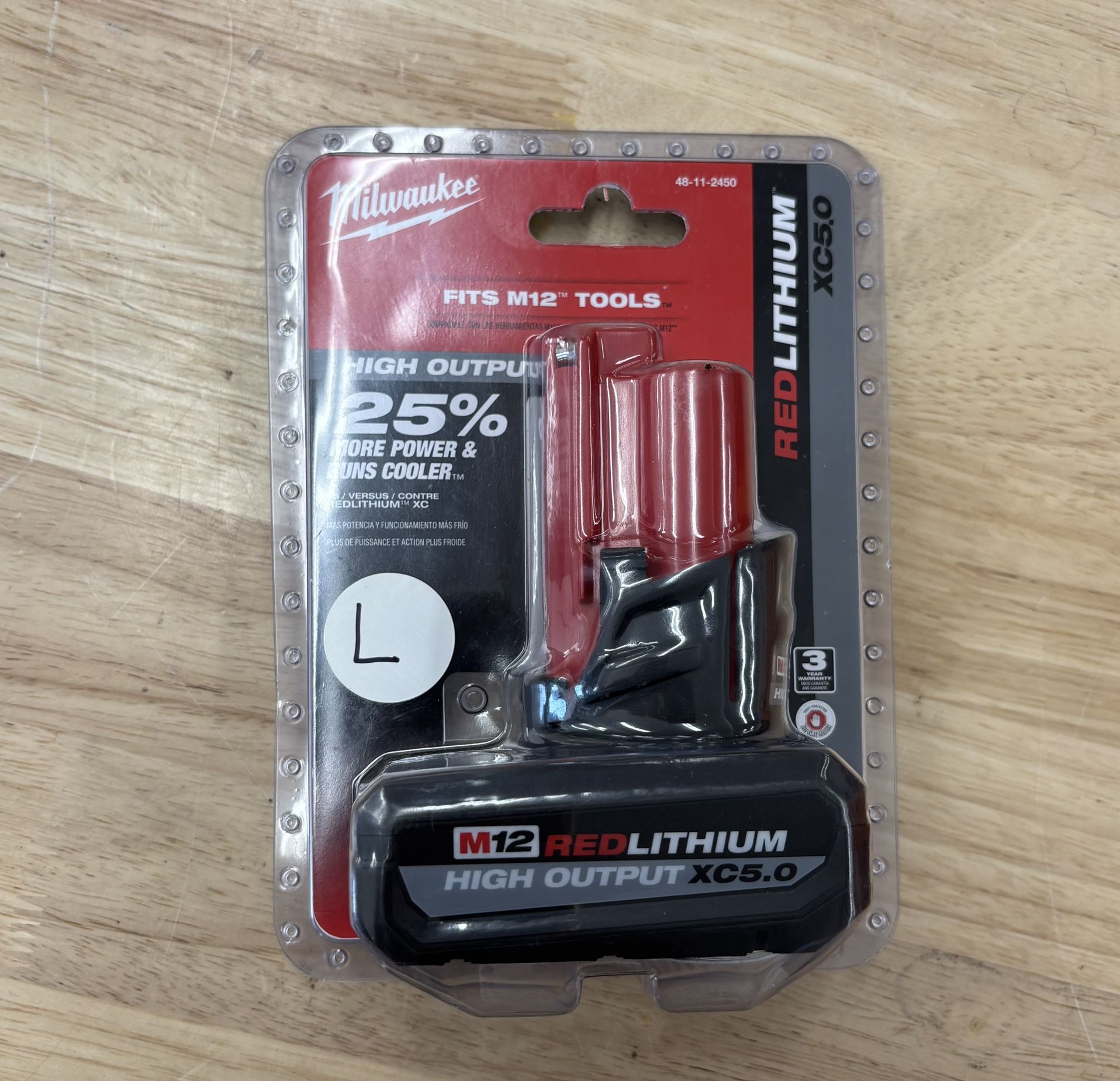 Milwaukee M12 High output XC5.0 Battery ( New)