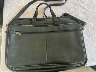 Black Multi Compartment Attache Case 17x11x3