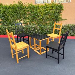 Brand New Wood Dining Chairs & Matching Side Table - Buy as Set or Separately
