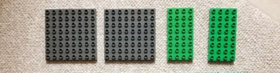 Four Like-New Lego Duplo Baseplates (Free With Other Purchase Of $20 Or More)