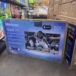 50 Inch Hisense QLED 4K UHD Smart TVs In Box With Warranty
