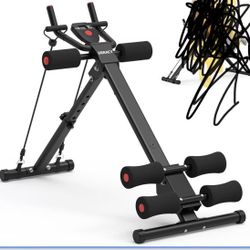 Workout Machine Adjustable Ab Trainer Abdominal Trainer for Home Gym Foldable Ab Crunch Machine for Core 440 LBS$40