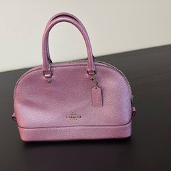 Pink Coach Hand Bag Crossbody