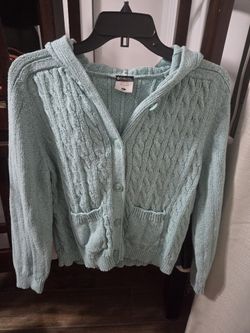 Blue Columbia Button Up Sweater Size L