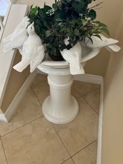 Porcelain Birdbath
