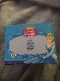 PHB Porcelain Hinged Cinderella Disney Trinket Box with box