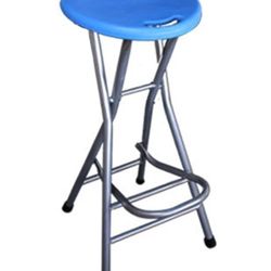 Folding Stool Folding Bar Stool- Carbon Steel Frame