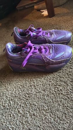 Purple '1 of 1' Low-Top Sneakers