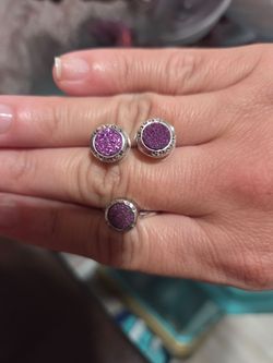 Coach earring and ring