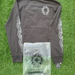 Chrome Hearts Grey Long Sleeve - Size Medium