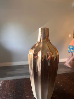 Gold Metallic Ceramic Decorative Vase