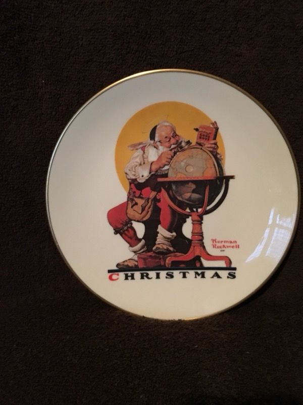 Norman Rockwell 1978 Gorham Christmas Plate
