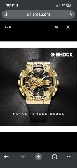 Black gold g shock men’s watch