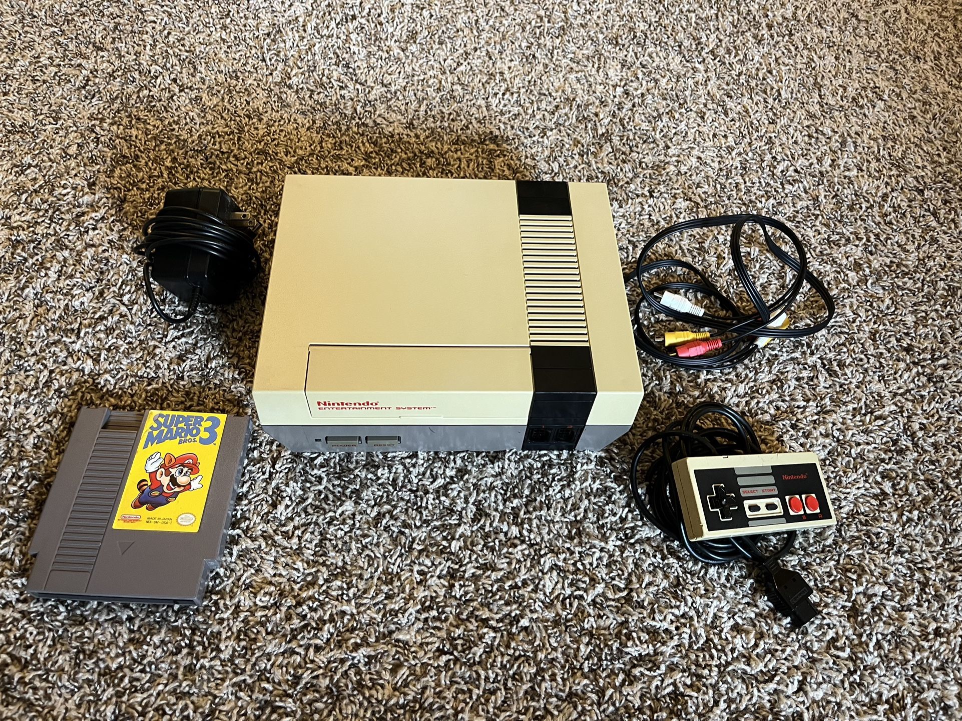 NES With Super Mario Bros 3 And Controller