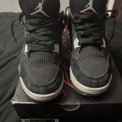 Jordan 4 Black Canvas