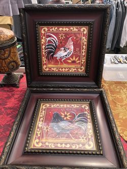 Set Of Roosters Frames