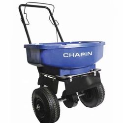 Chapin 80lb Multi-use Broadcast Spreader, U-Shape Handle, 10" Wheels