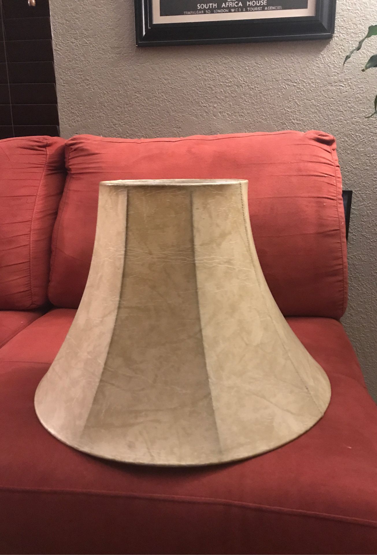 Double layer material lamp shade