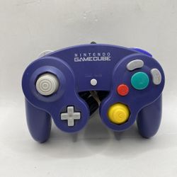 Official Nintendo Gamecube Indigo Purple Controller TESTED Smash bros essential