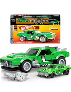 Mattel Brick Shop Hot Wheels Custom ’68 Camaro Building Toy Kit (289 Pieces), For Collectors