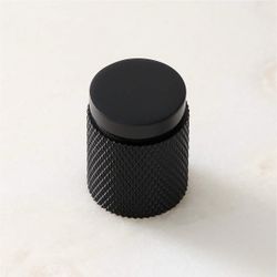 FREE CB2 Nicolo Knurled Black Cabinet Knobs