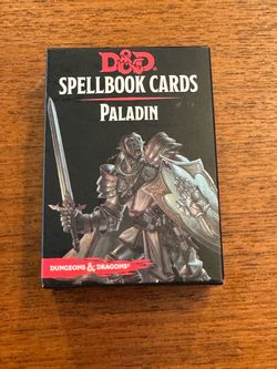 Dungeons and Dragons Spellbook Cards Paladin Deck 2017 Edition D&D Complete